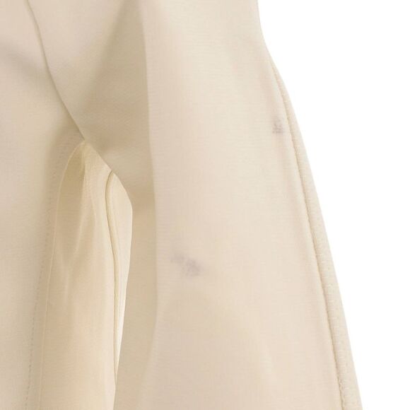 Hermes Women's Two Pocket Zip Up Raglan Jacket Viscose Blend Neutral - Picture 5 of 8